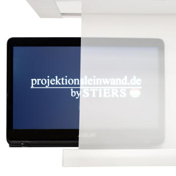 Lichtbildwand f�r Auf- und R�ckprojektion mit brillanter Wiedergabe, transluzent