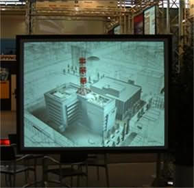 Beamer Leinwand R�ckprojektion 